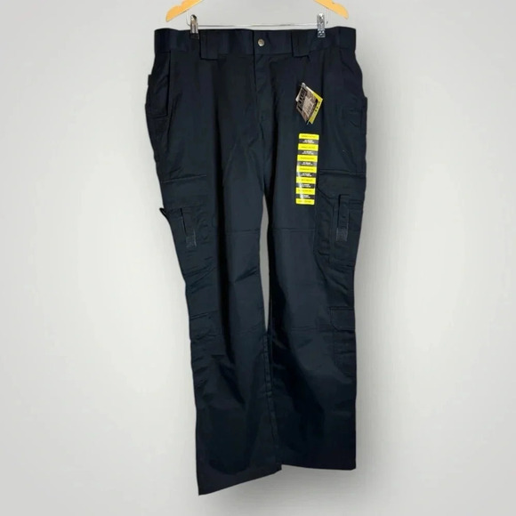 5.11 Tactical | EMS Cargo Pants UPF 50 Dark Navy Blue 19 Pockets Teflon Work - Picture 2 of 10